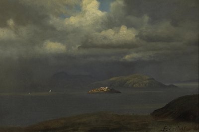 Alcatraz, San Francisco Bay by Albert Bierstadt